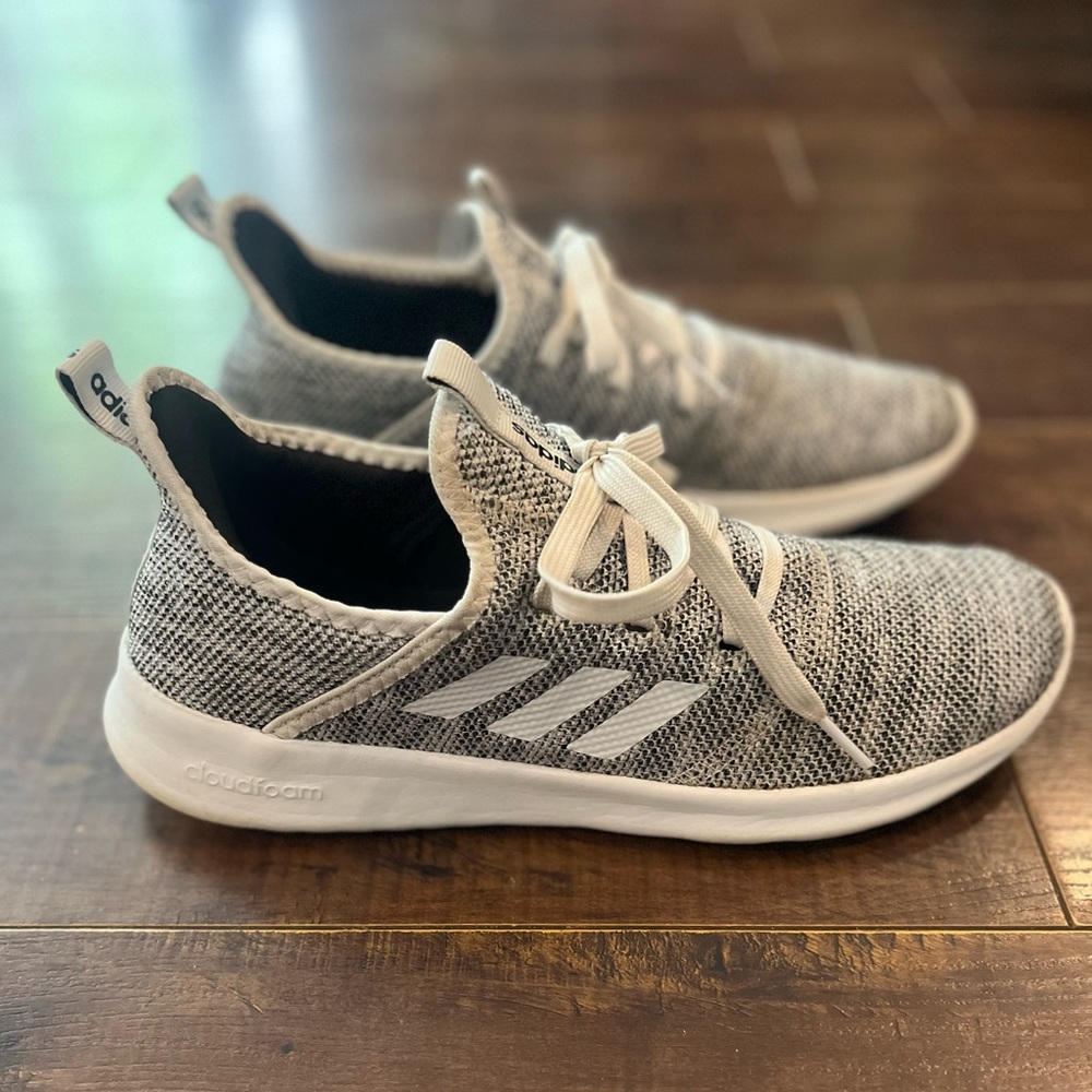 Adidas Cloudfoam Pure White/White/Black US Women’s Size 9.0 DB0695